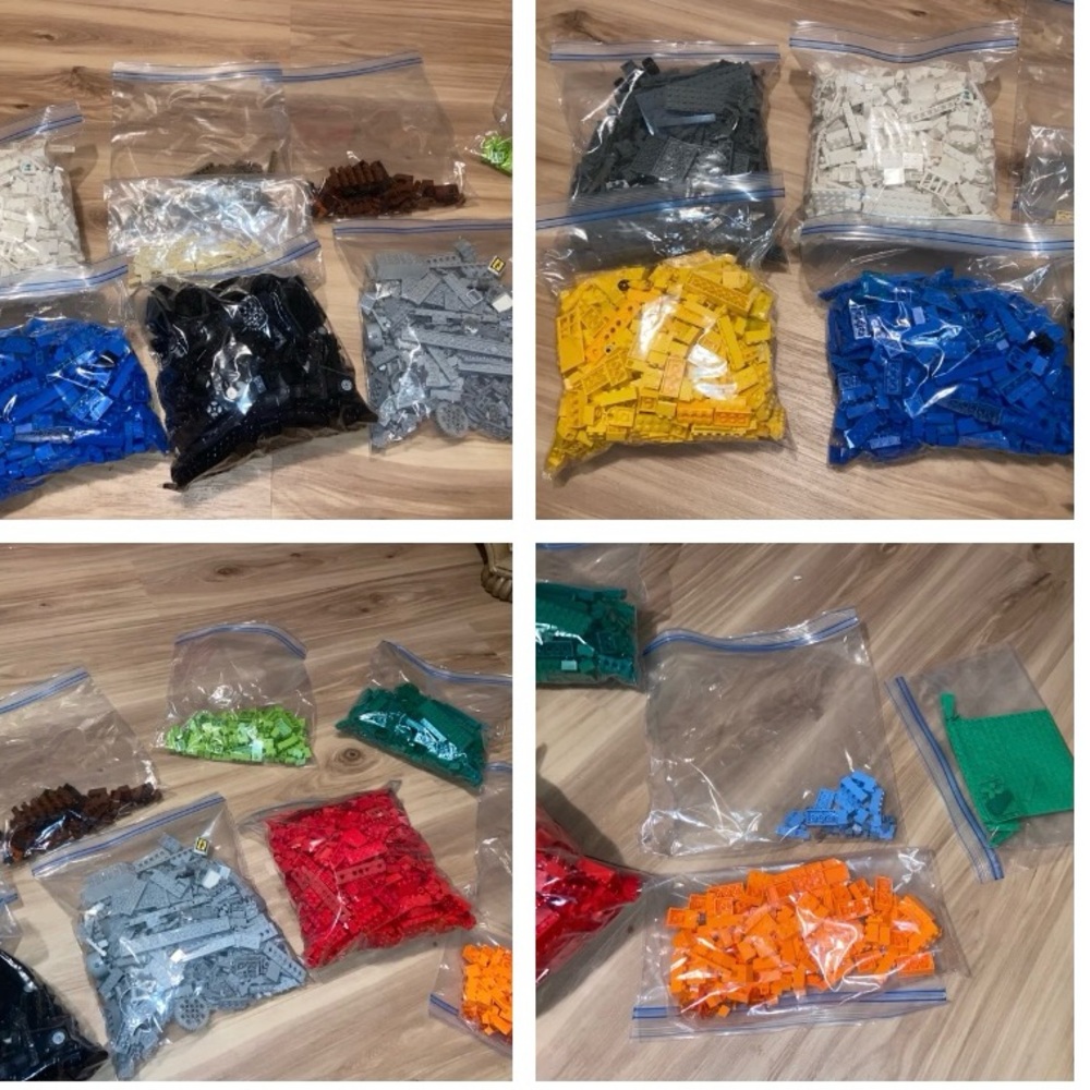 Huge lot of Legos. Huge bags. Like new. Organized! See photos. No RED